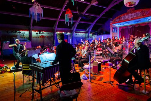 Orchestra in concert in the Drill Hall