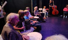 Group of people playing instruments