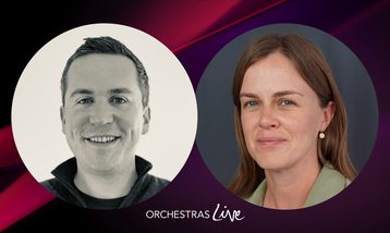 Scott and Caroline in headshot photographs